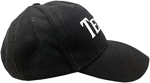 Texas 3D Mektup Texas bayrağı Fatura Siyah Pamuk Ayarlanabilir işlemeli şapka kap
