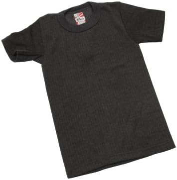 Evrensel Tekstil Büyük Erkek Termal Giyim Kısa Kollu Tişört (İngiliz Yapımı) (Göğüs: 18-20 inç (Yaş 2-3)) (Kömür)