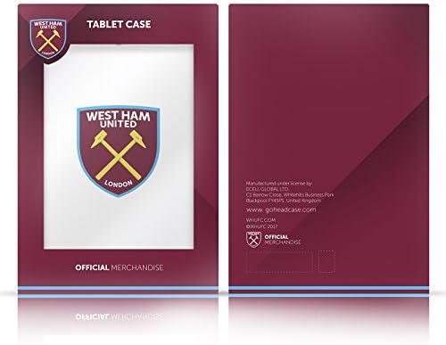 Kafa Çantası Tasarımları Resmi Lisanslı West Ham United FC Desen 1 Crest Geçmişi Yumuşak Jel Kılıf Apple iPad Mini