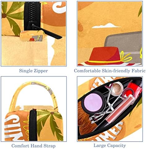 Kadınlar için kozmetik Çantaları, Çanta Çantalar Makyaj Organizatör Depolama Makyaj Çantası Kızlar, Merhaba Yaz Plaj