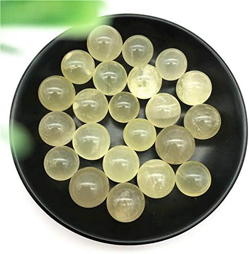 LAAALID XN216 1 ADET 20-21mm Doğal Sitrin Topu Sarı Kuvars Kristal Küre Topları Cilalı Şifa Doğal Taşlar ve Mineraller
