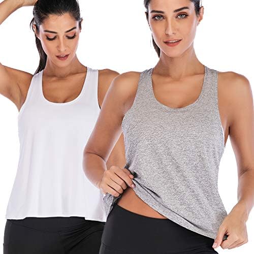 RÜYA İNCE Kravat Geri Egzersiz Tankı Kadınlar için Gevşek Fit Çapraz Geri Strappy Yoga koşu tişörtü Aç Geri Atletik