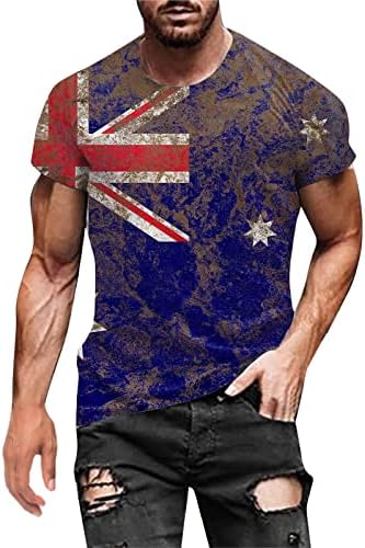 2023 Yeni Erkek Moda İlkbahar Yaz Rahat Kısa Kollu O Boyun Baskılı T Shirt Üst Bluz Erkek Leopar T Shirt