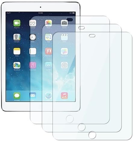 eTECH Koleksiyonu 3 Paket PET Plastik Parlama Önleyici ve Parmak İzi Önleyici (Mat) Ekran Koruyucu Apple iPad Air/iPad