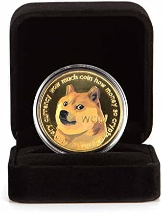 Altın Dogecoin Sikke Doge hatıra parası Kripto Para Birimi 2021 Sınırlı Sayıda Tahsil Sikke Vitrin ile