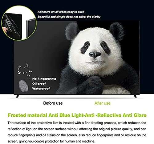 KELUNIS Anti mavi ışık ekran koruyucu için TV, filtre mavi ışık rahatlatmak göz yorgunluğu PET UV / parlama engelleme