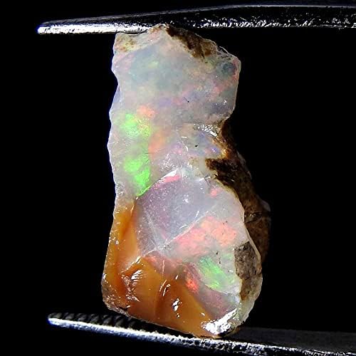 Jewelgemscraft™ 02.80 Ct. Ultra Yangın Ham Opal Taş, Doğal Kaba, Taş Kristalleri, Etiyopya Opal Kaya, Takı Yapma Malzemeleri,