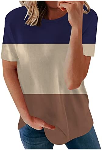 Blusa con Estampado Batik Üstleri para Mujer Y2K Camiseta de Manga Corta Cuello Redondo Camiseta holgada ropa 2023