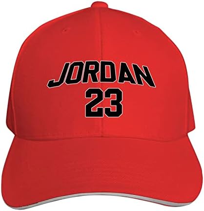 Basketbol Numarası 23 Jordan Unisex Ayarlanabilir beyzbol şapkası Sandviç baba şapkası kamyon şoförü şapkası