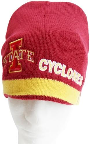 NCAA Iowa Eyalet Siklonları Erkek Tersinir Örgü Şapka Kardinal