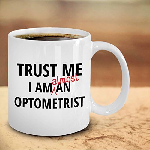 Optometrist Kupa Optometri Öğrenci Gag Hediyeler Optomoloji Temalı Aksesuarları Kahve Fincanı