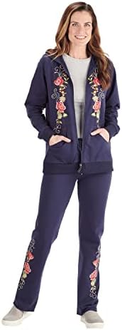 FLORİANA Bayan fermuarlı kapüşonlu svetşört İşlemeli Kazak Sonbahar Ceketler Kadınlar için