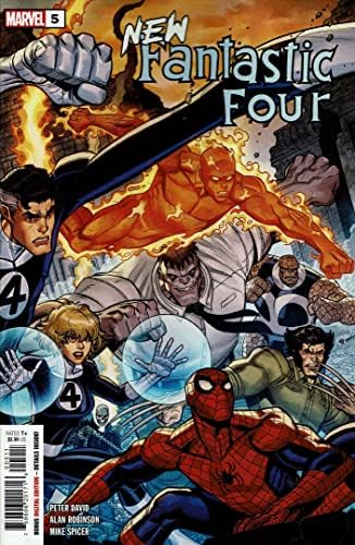 Yeni Fantastik Dörtlü 5 VF / NM ; Marvel çizgi romanı / Peter David Son Sayı
