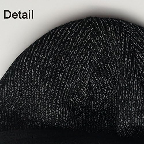 AMNQUERXUS Yansıtıcı Bere Yüksek Görünürlük Sıcak Kış Döngü örgü şapka Kap