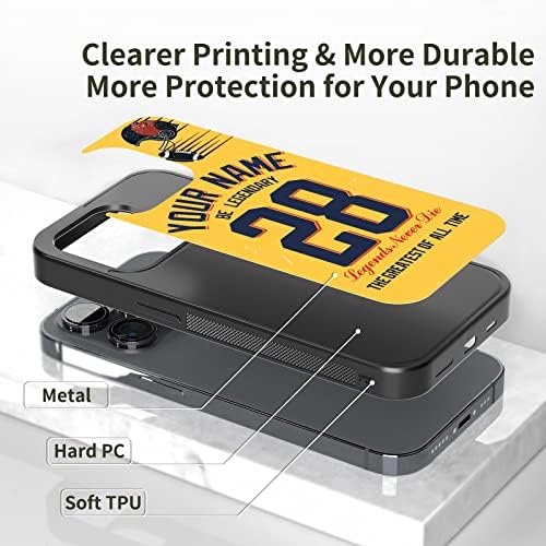 Özelleştirilmiş Telefon Kılıfları Sarı Futbol Alıntı Estetik Uyumlu iPhone 11 12 13 14 Pro Max Artı Mini X 5 6 7 8