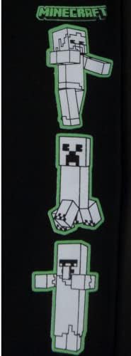 Minecraft Erkek 2 Parça Polar Pantolon Setleri, svetşört ve Jogger Seti Erkekler için