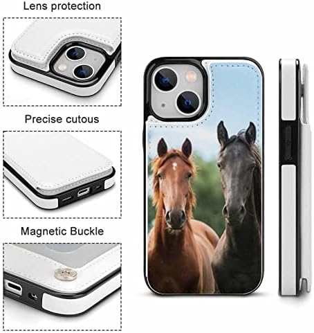 Üç Atlar Baskılı Telefon Kılıfı için Uyumlu iPhone 13 Mini / iPhone 13 / iPhone 13 Pro/iPhone 13 Pro Max Koruyucu