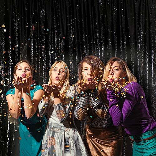 Ebedi Güzellik Saten Cadılar Bayramı Pullu Zemin Perde, Işıltılı Fotoğraf Arka Planında, Kalın Şeffaf Olmayan Parlak