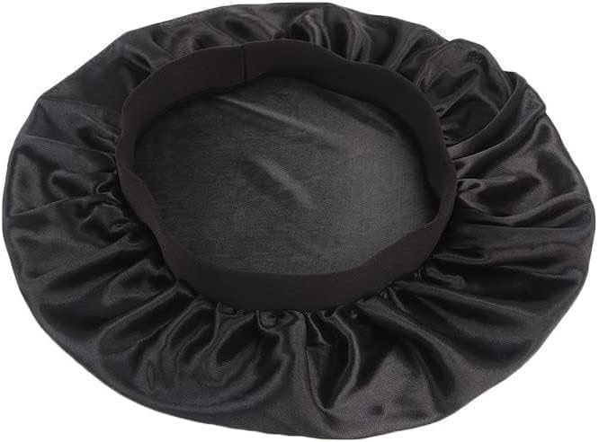 Güzellik yumuşak saten ipek Salon Bonnet gece uyku geniş bant şapka saç dökülmesi kap kadınlar için