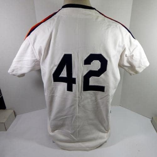 Houston Astros Danny Darwin 42 Oyun Kullanılmış Beyaz Forma 44 DP35508 - Oyun Kullanılmış MLB Formaları