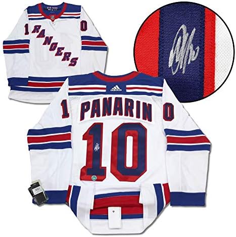 Artemi Panarin New York Rangers İmzalı Beyaz Adidas Forması-İmzalı NHL Formaları