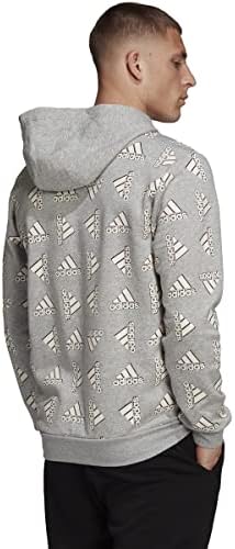 adidas All Over Baskılı Polar Kapüşonlu Sweatshirt - Günlük Erkek Giyim
