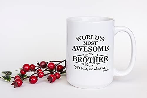 Kardeşler için LiliWair Hediyeleri, Noel Kardeşi Hediye fikirleri, Bro Şimdiye Kadarki En iyi Doğum Günü Kahve Kupaları