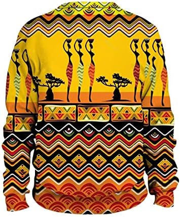 Erkek Moda Rahat Kazak Standı Yaka Uzun Kollu Vintage V Boyun Kazak Tops Büyük Boy 6 Düğme Tshirt