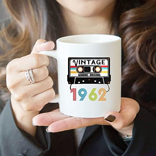 1962 Vintage Radyo, Erkekler Kadınlar için 60th Doğum Günü Hediyeleri Kahve Kupa-1962 Süslemeleri Kadınlar-60th Yıldönümü