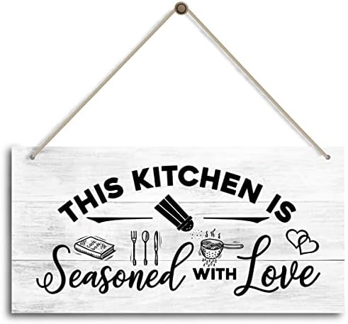 Bu Mutfak, Aşk İşareti, Tezgah için Komik Rustik mutfak Dekoru, Çiftlik Evi Mutfak İşareti, Mutfak Duvar Dekoru için