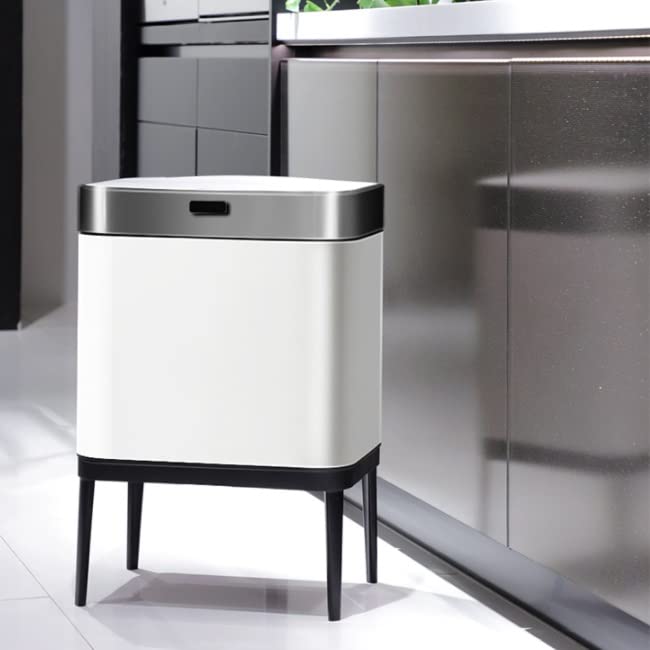 XDCHLK Paslanmaz Çelik çöp tenekesi Otomatik Mutfak Dolabı Depolama Ev Temizlik Araçları çöp tenekesi Sensörü Kutusu