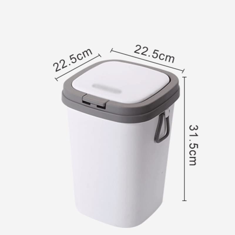 UXZDX Yeni çöp tenekesi Oturma Odası Mutfak Banyo Tuvalet Dar çöp tenekesi Basın Tipi Depolama Kağıt sepeti kapaklı