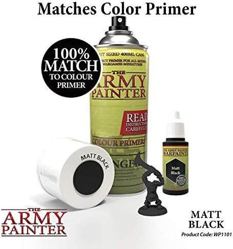 Ordu Ressam Mat Siyah Warpaint-Akrilik Toksik Olmayan Ağır Pigmentli Su Bazlı Boya Masa Üstü Rol Yapma, Tahta Oyunları