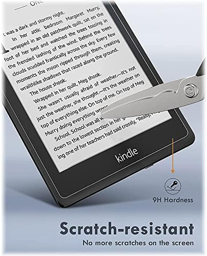SaharaCase-ZeroDamage Temperli Cam Ekran Koruyucu Kindle Paperwhite için (11. Nesil - 2021 sürümü) - Çizilmez / Parmak