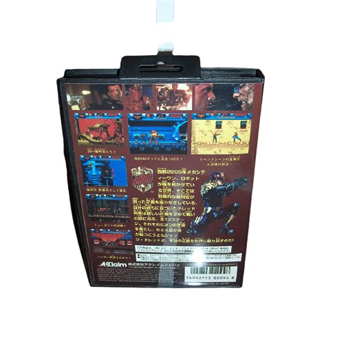 Adıtı Yargıç Dredd Japonya Kapak ile Kutu ve Manuel MD Genesis MegaDrive Video Oyun Konsolu 16 bitlik MD Kartı (ABD,