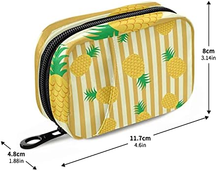 Ananas Hap Kutusu Çantası hap saklama kutusu fermuarlı Taşınabilir Vitamin Takviyeleri İlaç Çantası Spor Kamp Seyahat