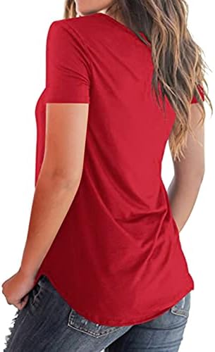 4th Temmuz Gömlek Kadın Amerikan Bayrağı Yaz Kısa Kollu O-Boyun T-Shirt Çizgili Kravat Boya Gevşek Fit Rahat Tatil