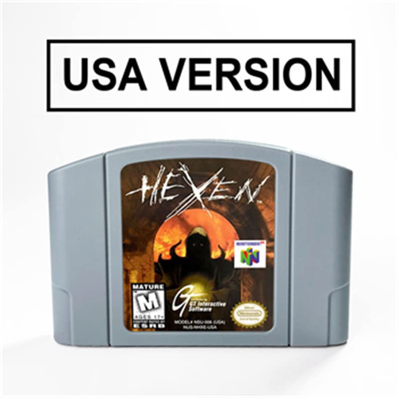 Hexen 64 Bit Oyun Kartuşu İçin ABD Versiyonu NTSC Formatı