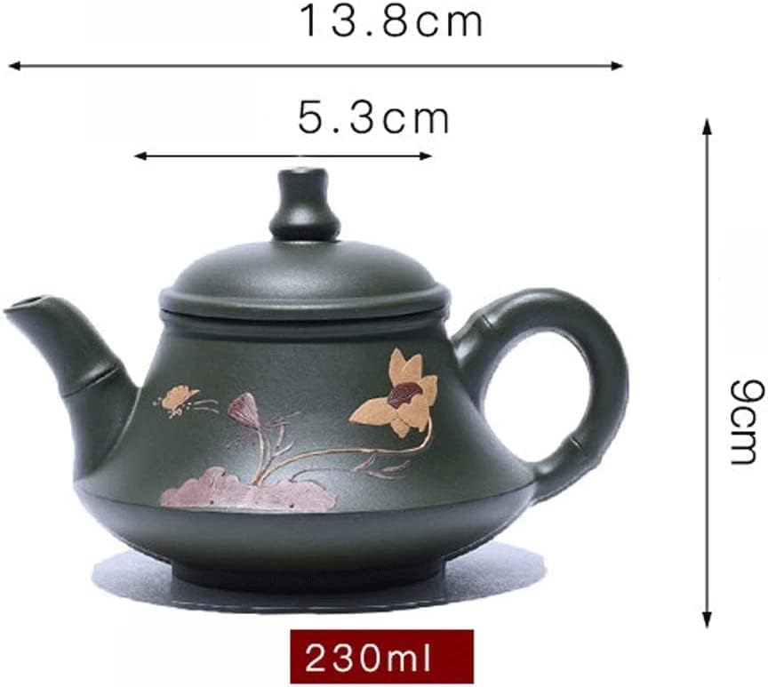 Mor Kil demlik Yeşil El-Boyalı Lotus Aile Kullanımı Mor Kum çay seti Demlik Çaydanlıklar