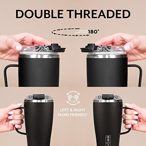 BrüMate Toddy XL-32oz %100 Sızdırmaz Yalıtımlı Kahve Kulplu ve Kapaklı Kupa-Paslanmaz Çelik Kahve Seyahat Kupası-Çift