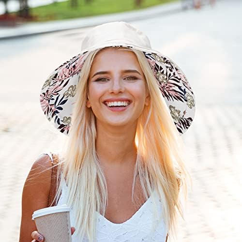 6 Adet Kova Şapka Kadınlar için Geri Dönüşümlü Çiçek güneş şapkası UV Koruma Packable Geniş şapka Yaz Sıcak Gün için