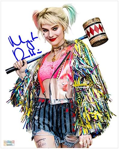 Margot Robbie İmzalı Yırtıcı Kuşlar Harley Quinn 8×10 Stüdyo Fotoğrafı