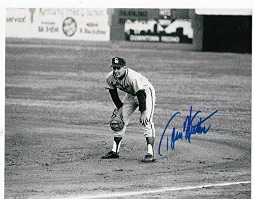 TOMMY HUTTON SANTA BARBARA DODGERS EYLEM imzalı 8x10-İmzalı MLB Fotoğrafları