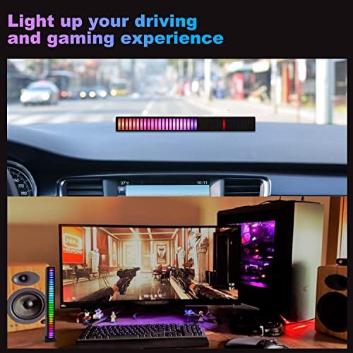 Akıllı RGB ışık çubuğu, sesle etkinleştirilen led ışık, AURTEC RGB müzik senkronizasyonu ışık çubuğu, oyun, araba,
