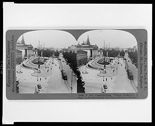 HistoricalFindings Fotoğraf: Reprodüksiyon, Franzens Ring, Viyana, Avusturya, Avrupa'nın En iyi Caddesi, c1926