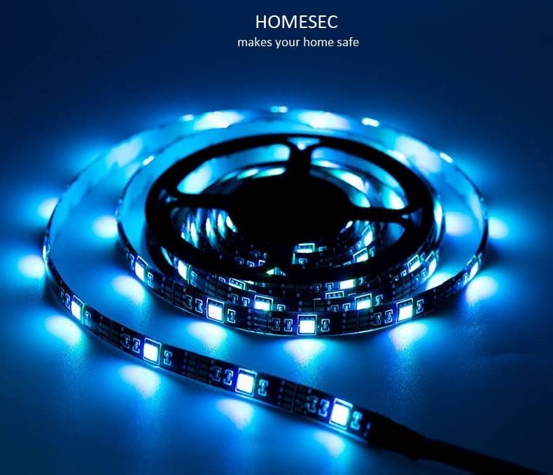 HOMESEC evinizi güvenli hale getirir Led şerit Led ışık 5050 (30 leds / 3.28 feet, rulo uzunluğu 39,37 ft,12 metre)