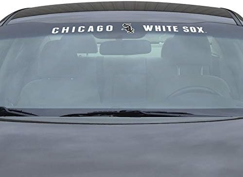 MLB-Chicago White Sox Ön Cam Çıkartması 3,25 inç. x 34 inç.