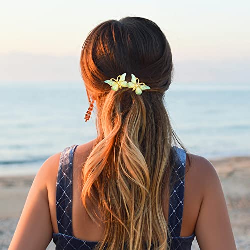 MORİKOKİ 7 ADET Kelebek saç tokası Tokalarım Kızlar Kadınlar için, Sevimli Altın Metal Timsah Ördek Gagalı saç tokası