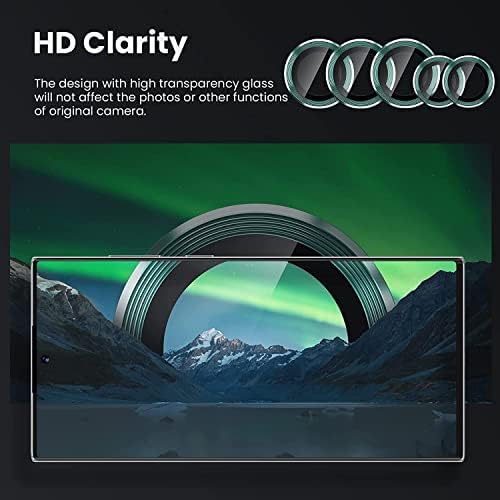Samsung Galaxy S23 Ultra Kamera Lens Koruyucu için Zeking, 9H Temperli Cam Kamera Kapak Ekran Koruyucu S23 Ultra 5G