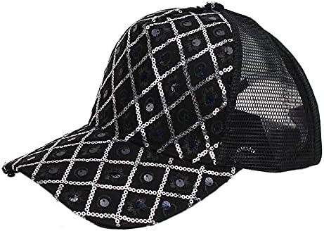LABANCA parlak pullar beyzbol şapkası Şapka Ayarlanabilir Örgü Kapaklar Beyzbol Parti şapkası Kadınlar ve Kızlar için